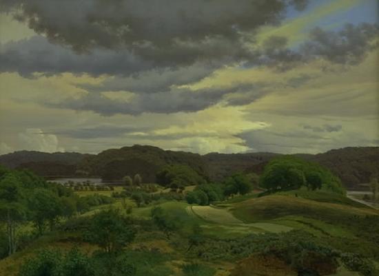 Vilhelm Kyhm Jysk skovegn oil painting image